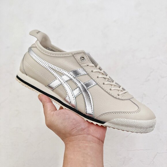 Onitsuka Tiger MEXICO 66 Tan/Silver Sneakers - Picture 8 of 9